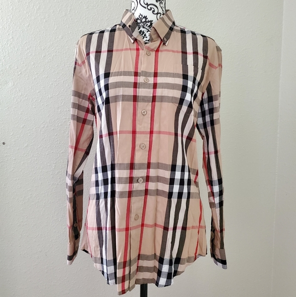 Burberry Tops - Burberry Plaid Button down shirt